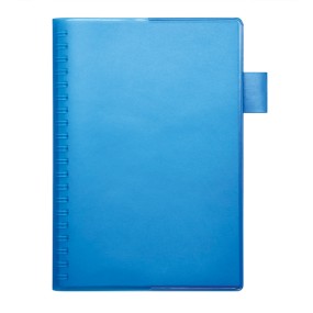Блокнот с петлёй, цветной блок, 125х180, голубой