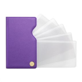 Футляр для пластиковых карт, фиолетовый, 67*113