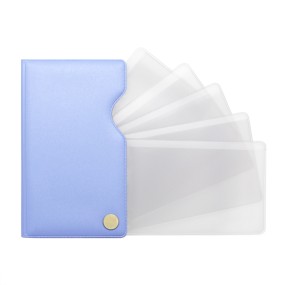 Футляр для пластиковых карт, светло-голубой, 67*113