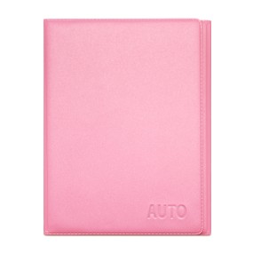 Обложка для автодок. "Auto" складная,100*130, светло-розовая