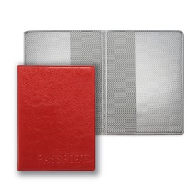 Обложка для паспорта Passport, 188*134, красный кожзам
