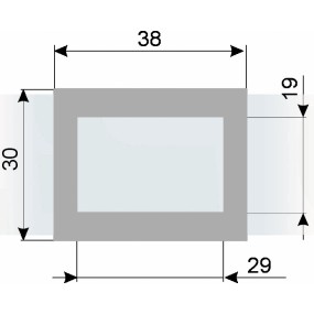 Курсор ДПС для блока 320-360 мм, серый металлик