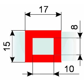 Курсор ДПС для блока 80-130 мм, красный