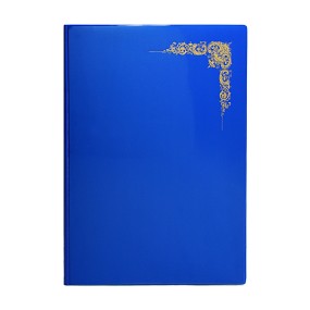 Папка адресная с орнаментом "Виньетка", синий